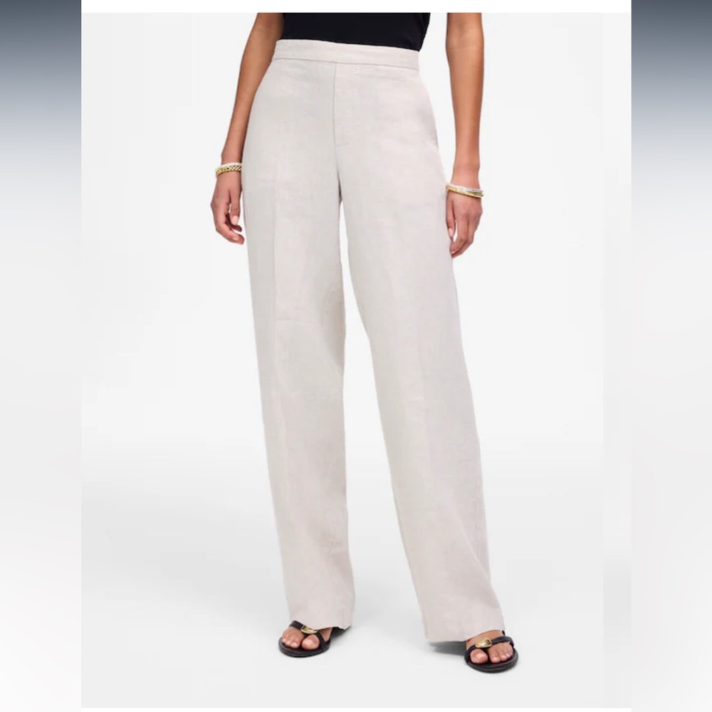 NWT Madewell The Easy Pull-on Pant in 100% Linen Women’s size M - Picture 2 of 16